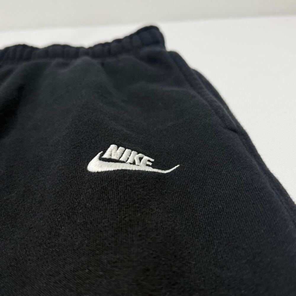 Nike Black Sweatpants Joggers Small Swoosh Logo Casual Athletic Pants - Picture 2 of 7